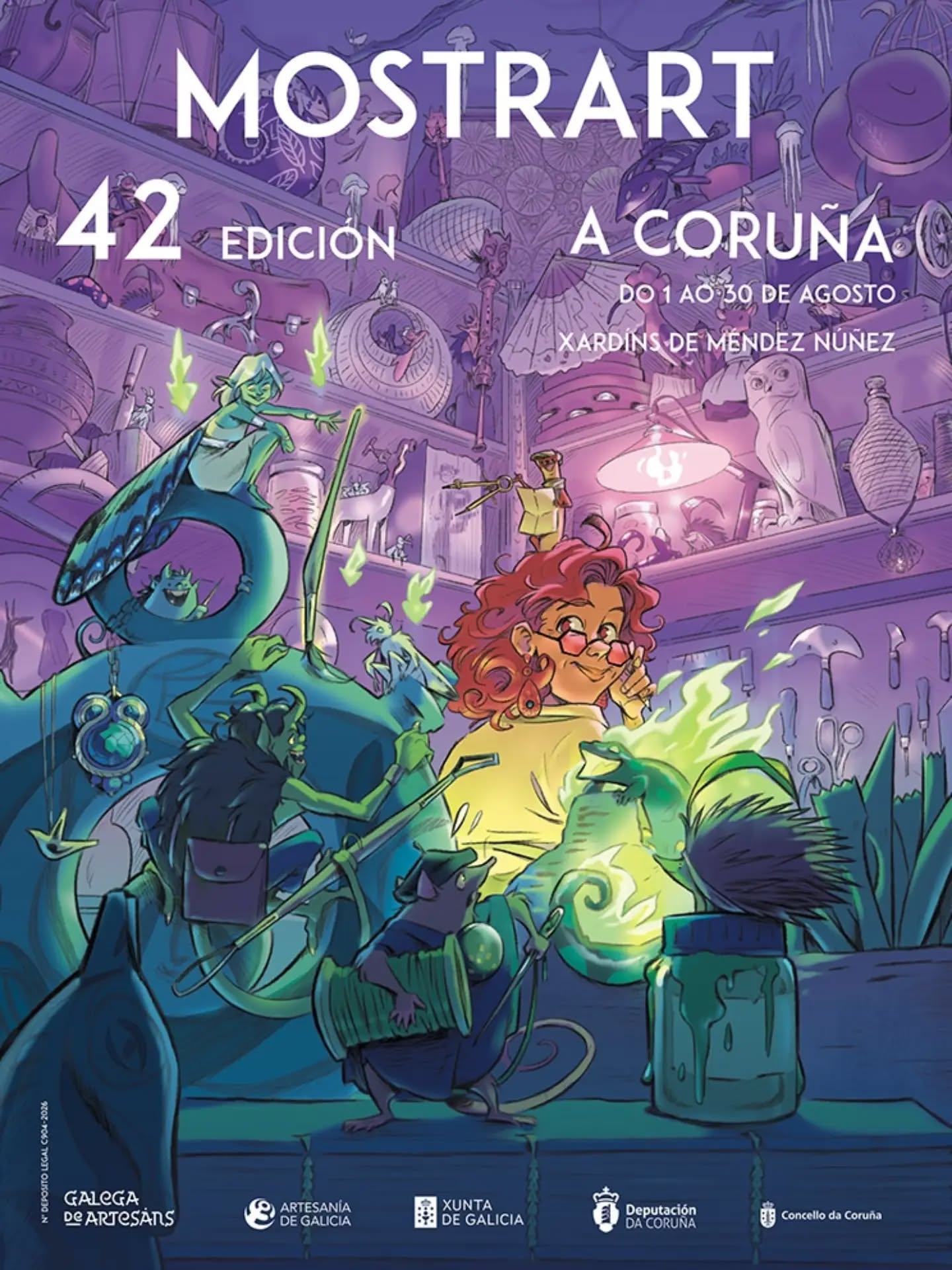 Este ano estamos no stand n°43 da @feira_mostrart nos Xardíns de Méndez Núñez na #coruña do día 1 ata o 16 de Agosto. A feria está aberta de 11 a 14 e de 17:30 a 22 h.  Lembrade só ata o 16!!! 👈